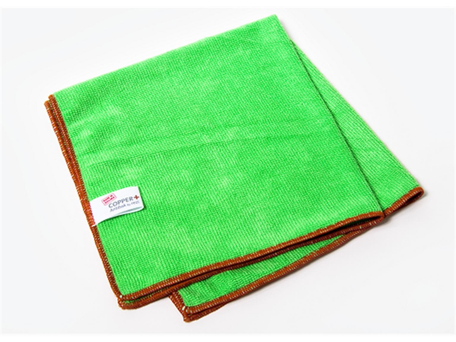 Microfasertuch antibakteriell Copper+ grün, 38 x 38 cm,