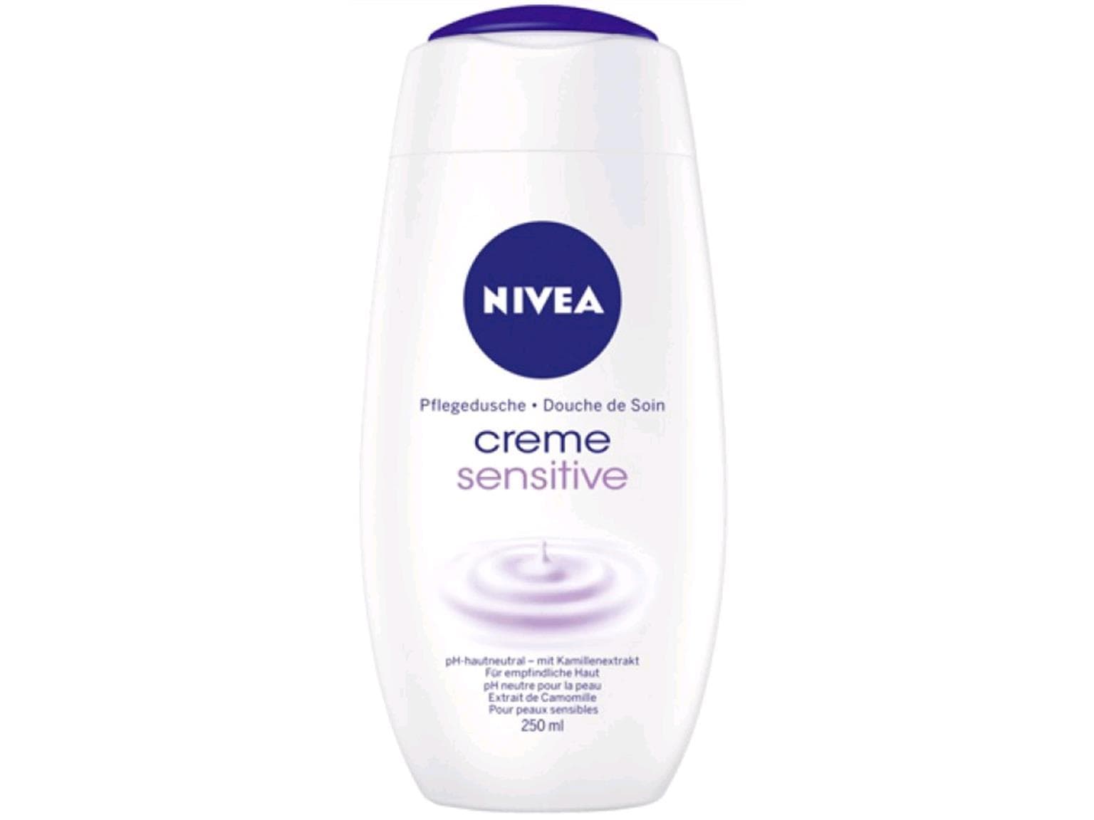 Nivea Dusch 250 ml Creme Sensitive, PH-hautneutral, mit Kamillenextrakt