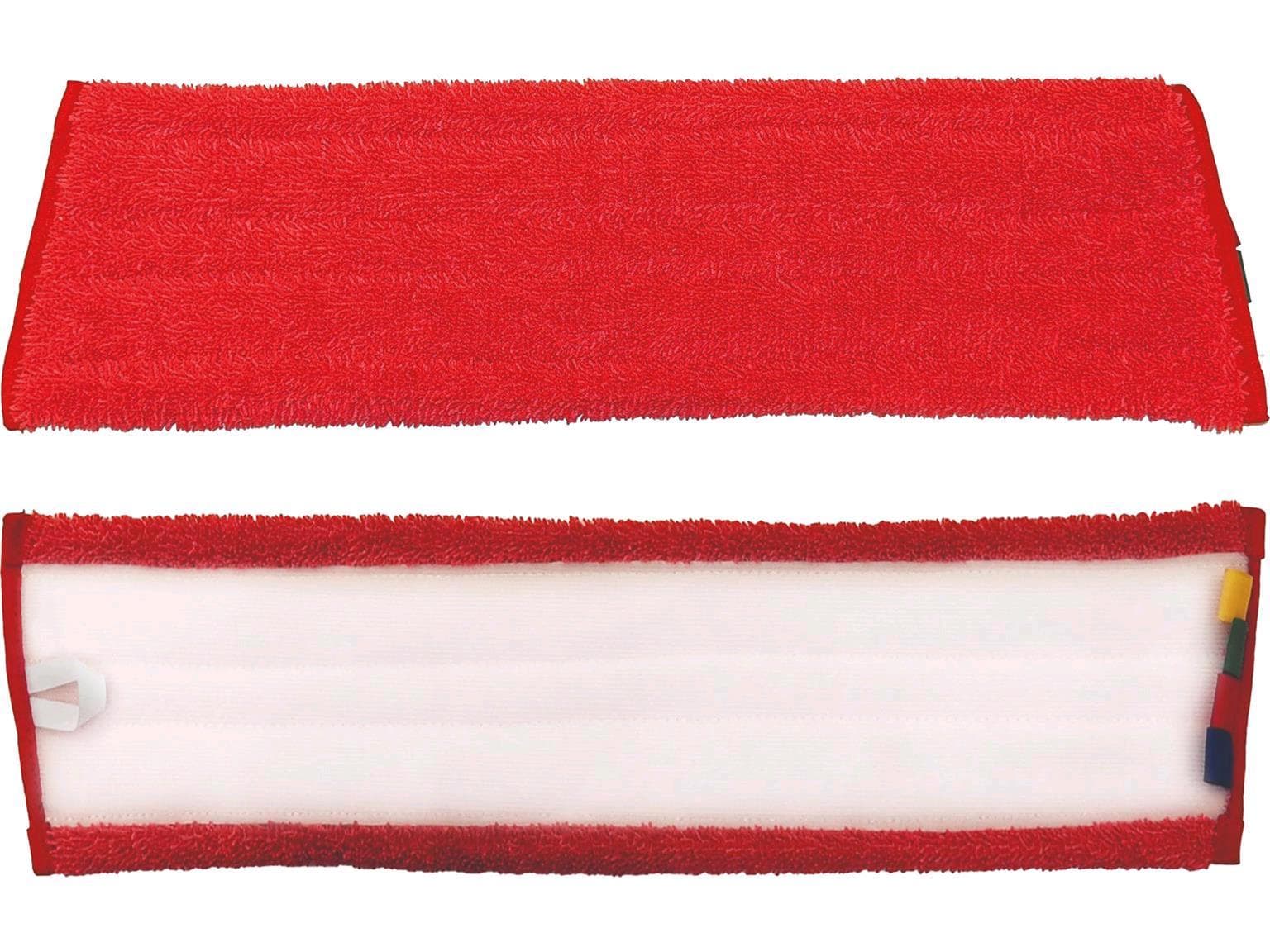 NuTex Speed Klettmopp 30 cm, rot Microfaser aus Schlingengewebe