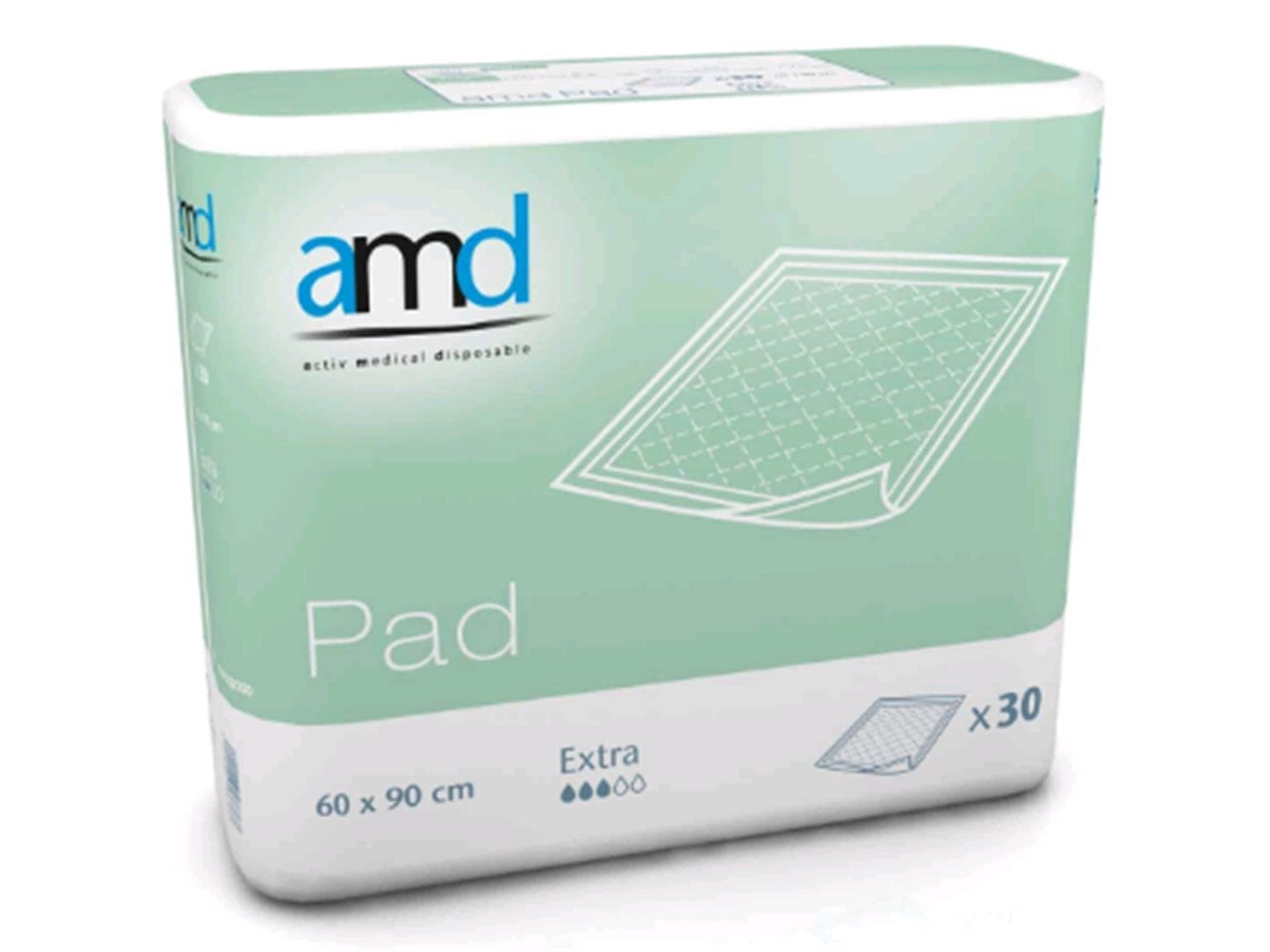 Bettschutzunterlagen Pad Extra, PE grün 60 x 90 cm, Saugleistung 1300 ml