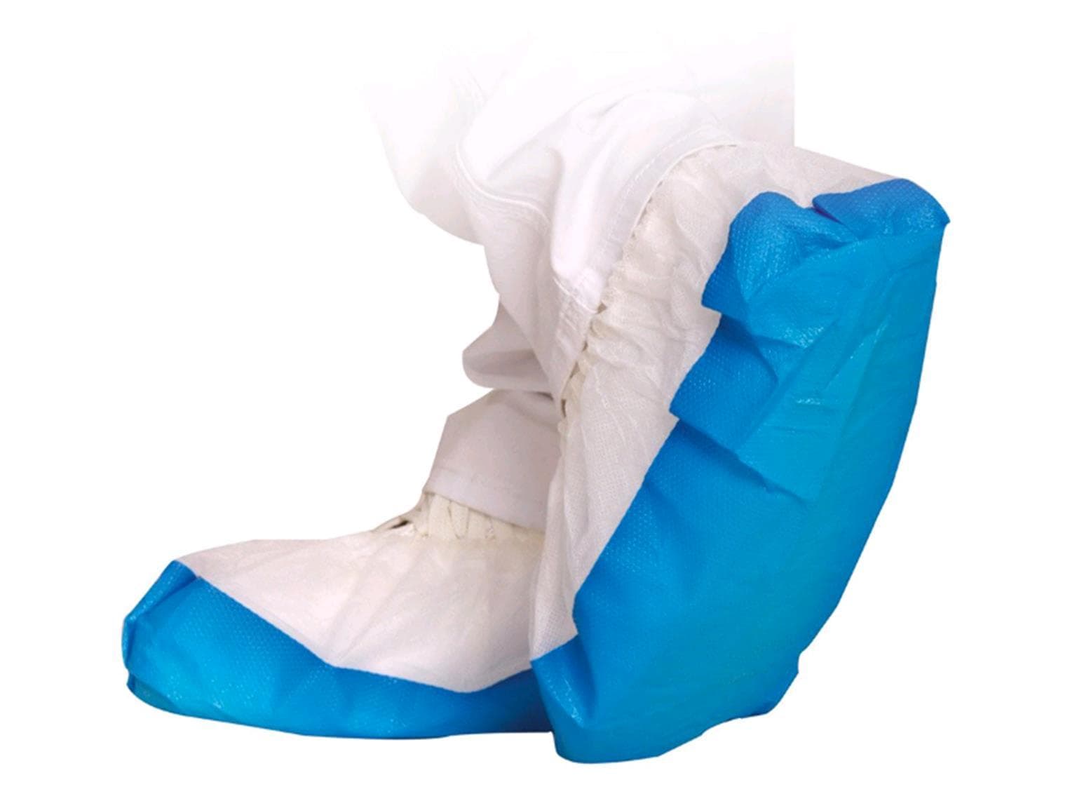 Überschuhe SAFE, PP 40 my, weiss-blau Grösse Länge 41 cm, griffige Sohle