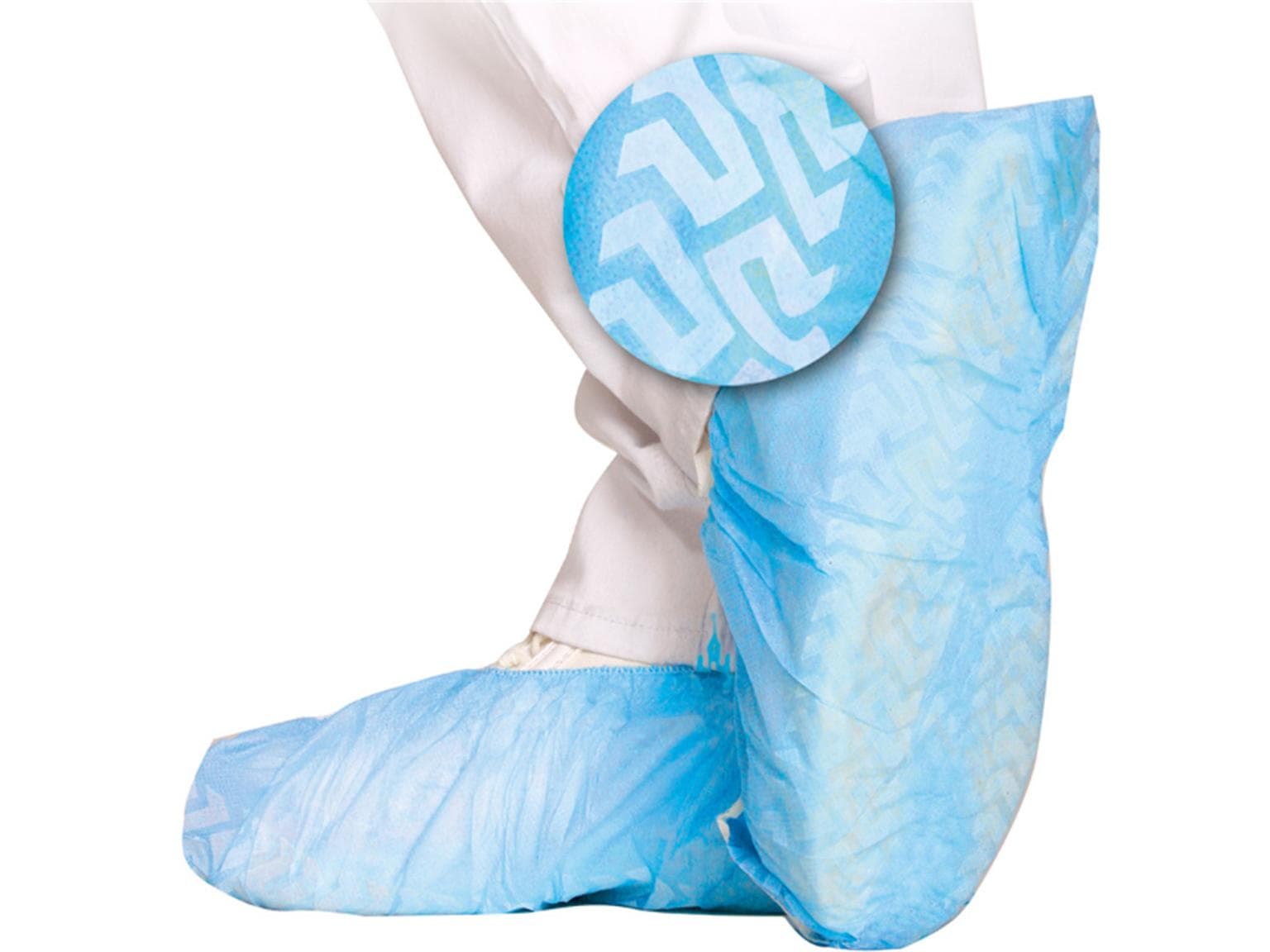 Überschuhe für Hygomat mit Struktursohle aus Polypropylen-Vlies, hellblau,