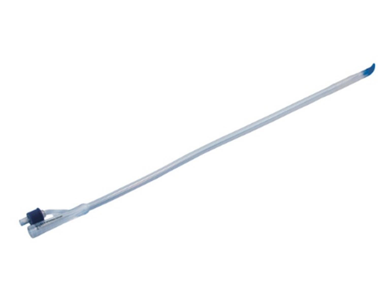 Ballonkatheter Silikon, Tiemann-Spitze 5-10 ml, CH12, Farbcode weiss