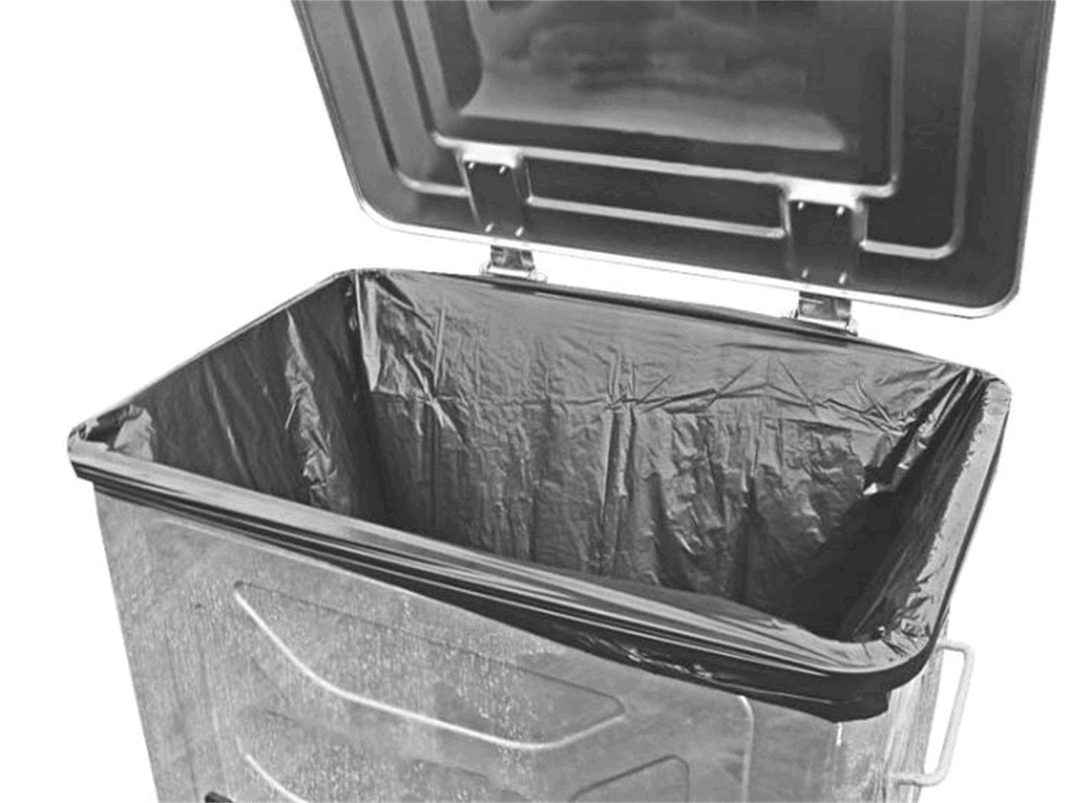 HDPE / LLDPE-Containereinlagen 800 Liter schwarz, 1200/800 x 1600 mm; 23 my