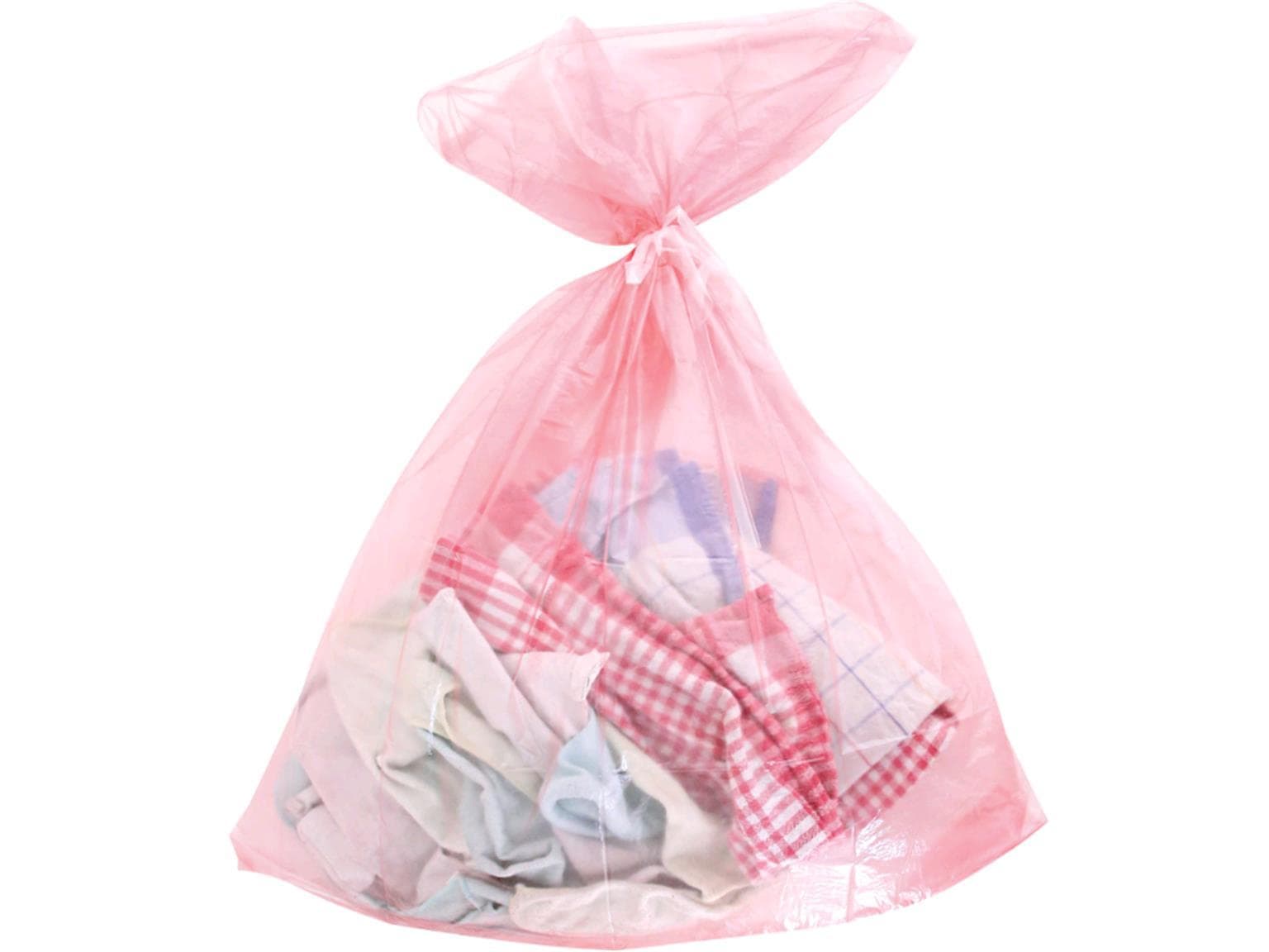 Wasserlösliche Wäschesäcke aus PVA 710 x 990 mm, rot, 100 Liter