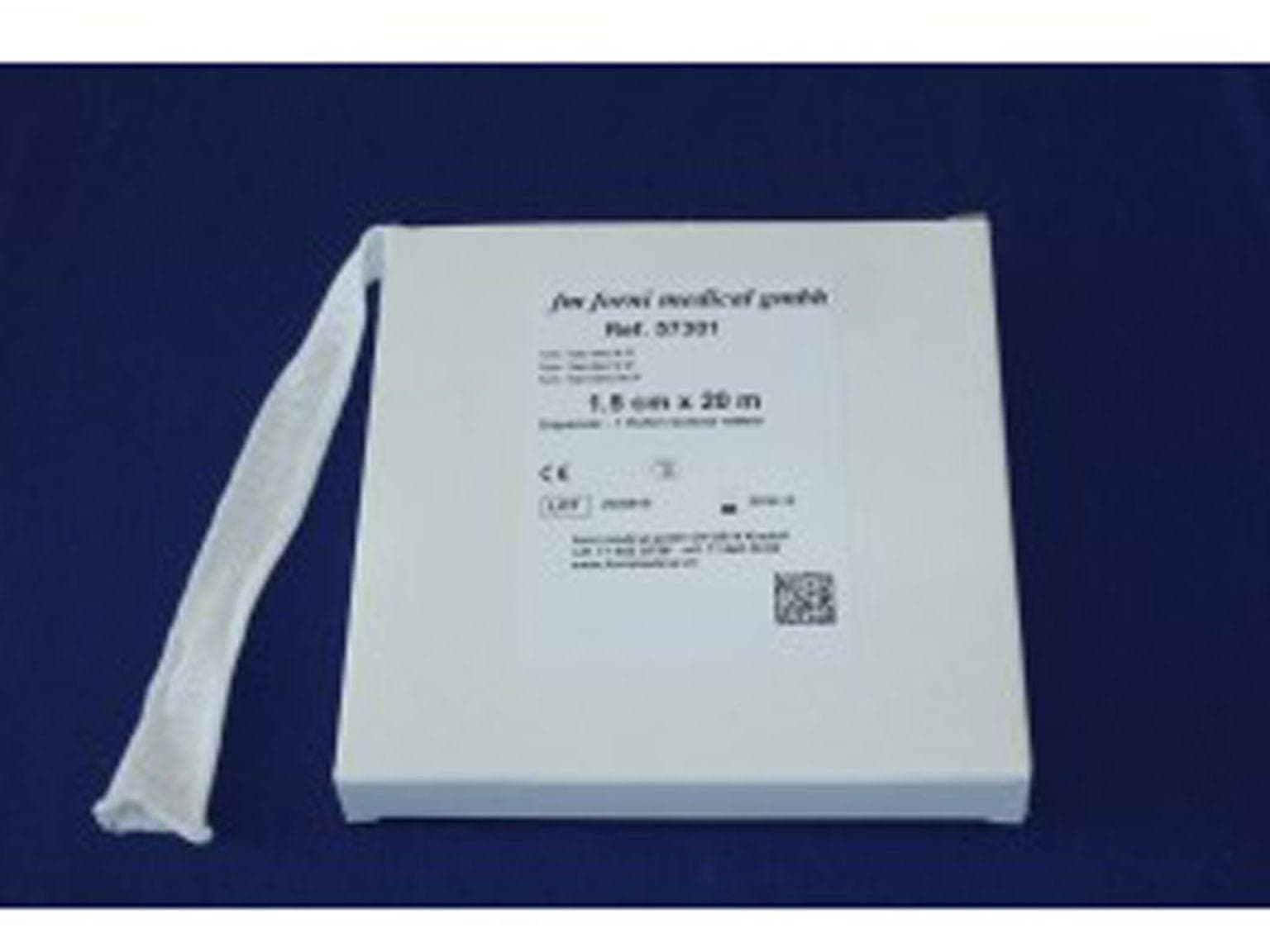 Schlauchverband, weiss, 100% Baumwolle 1.5 cm x 20 m