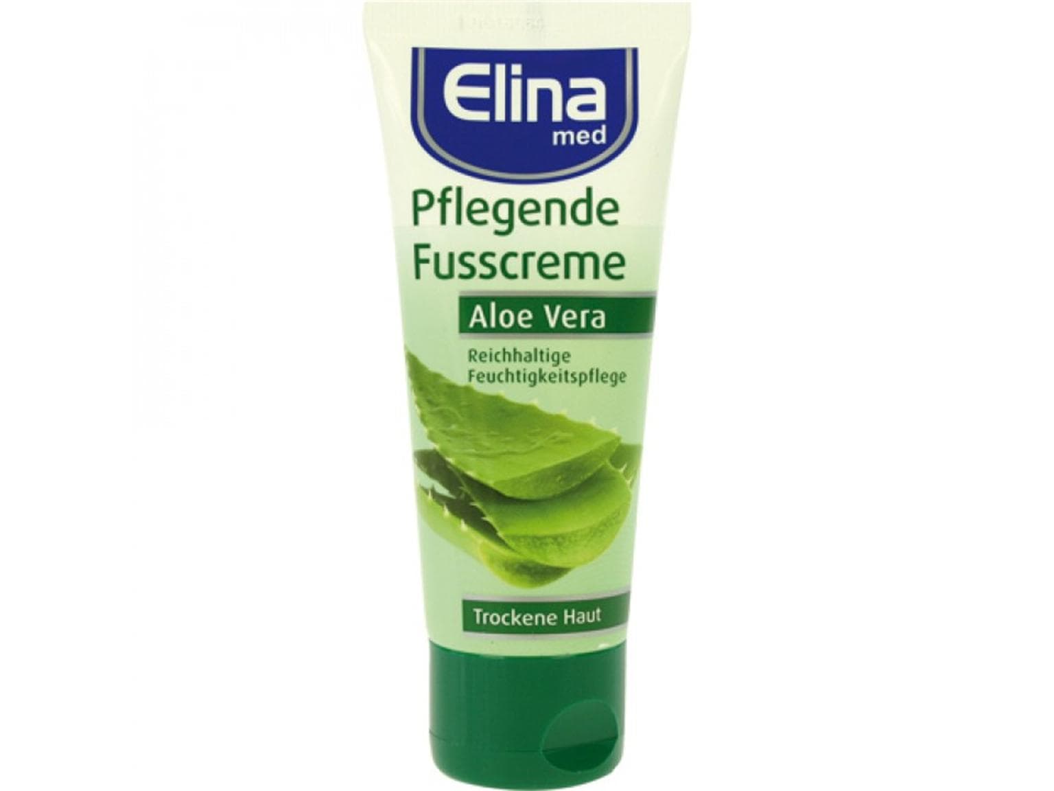 Elina Aloe Vera Fusscreme, Tube à 75ml, mit hochwertigem Aloe Vera