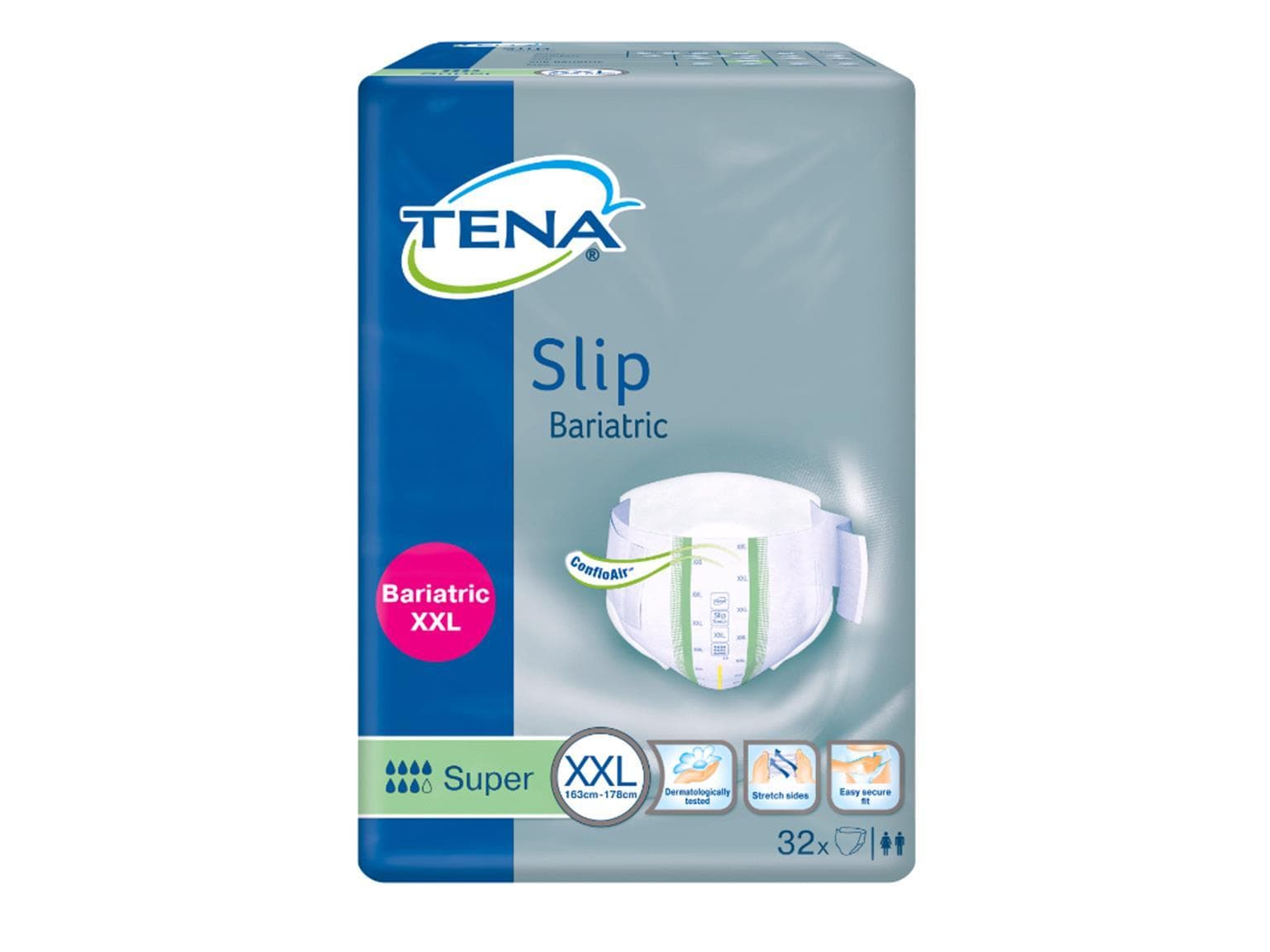 TENA Slip Bariatric Super XXL, Hüftumfang 163 - 178 cm