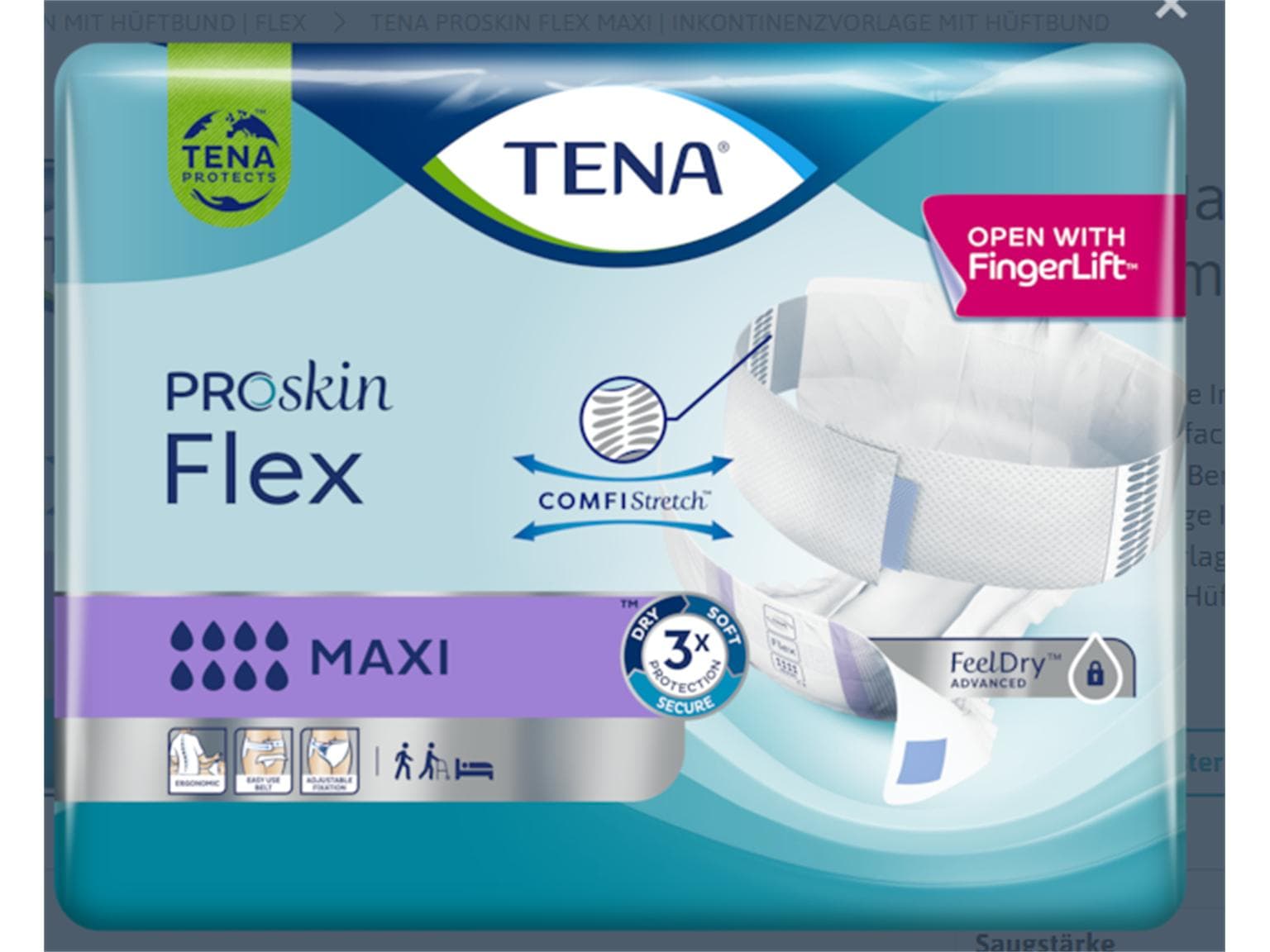 TENA Flex Maxi Large für Hüftumfang 83 - 120 cm