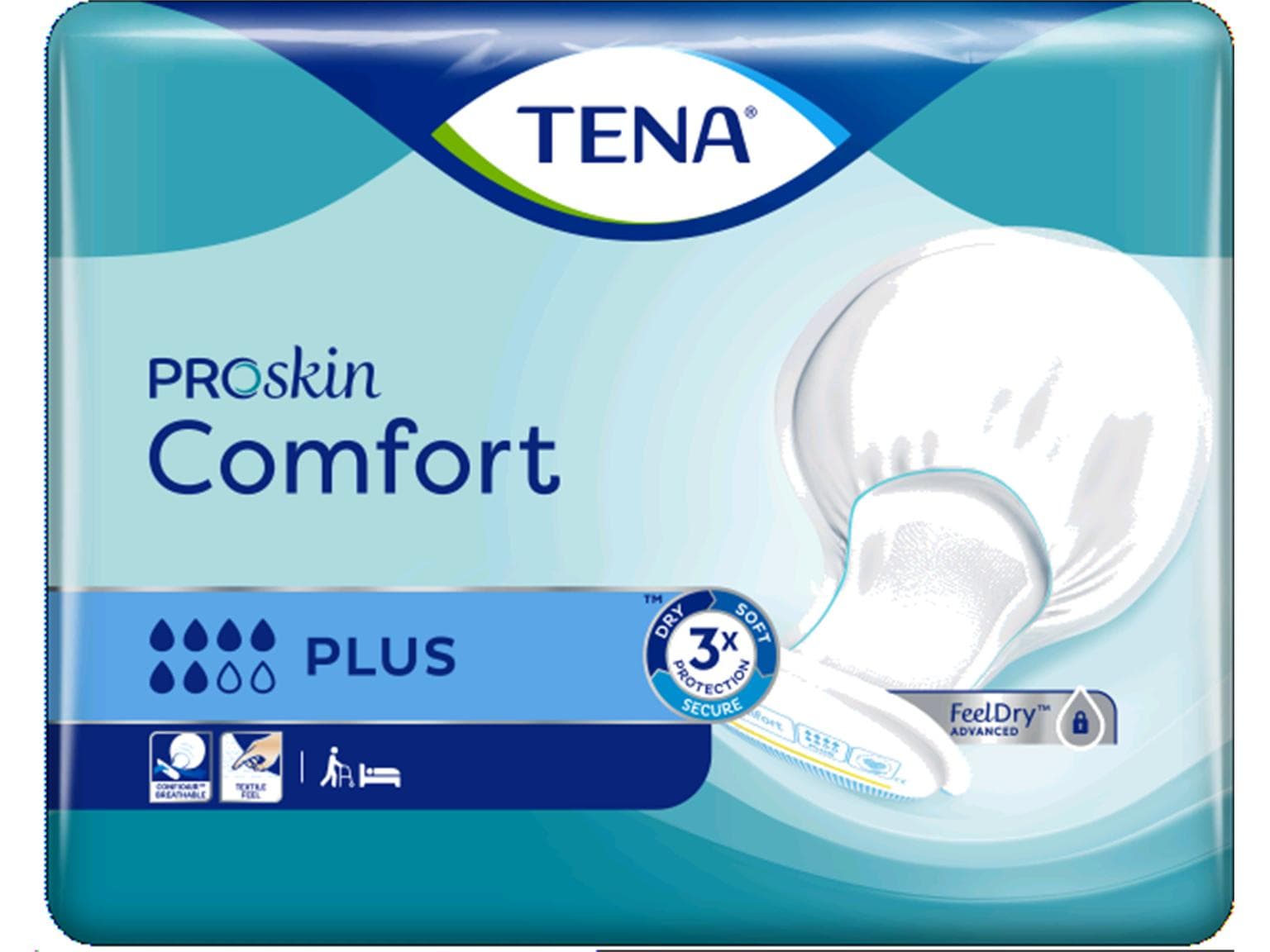 Einlagen TENA Comfort Plus, 1'600 ml 63 x 35.5 cm