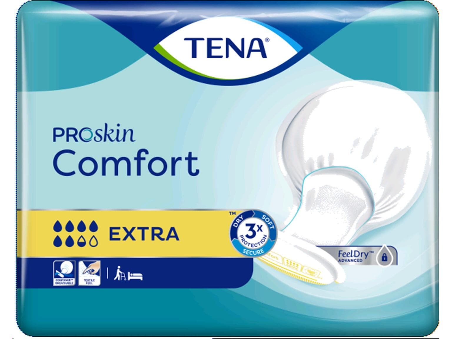 TENA Comfort Extra, 1900 ml 63 x 35.5 cm