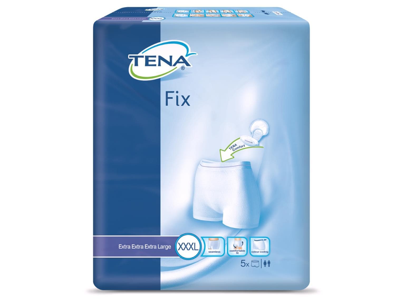 Fixierhosen TENA Fix 3X-Large, Gesamtgrösse 130 - 180 cm