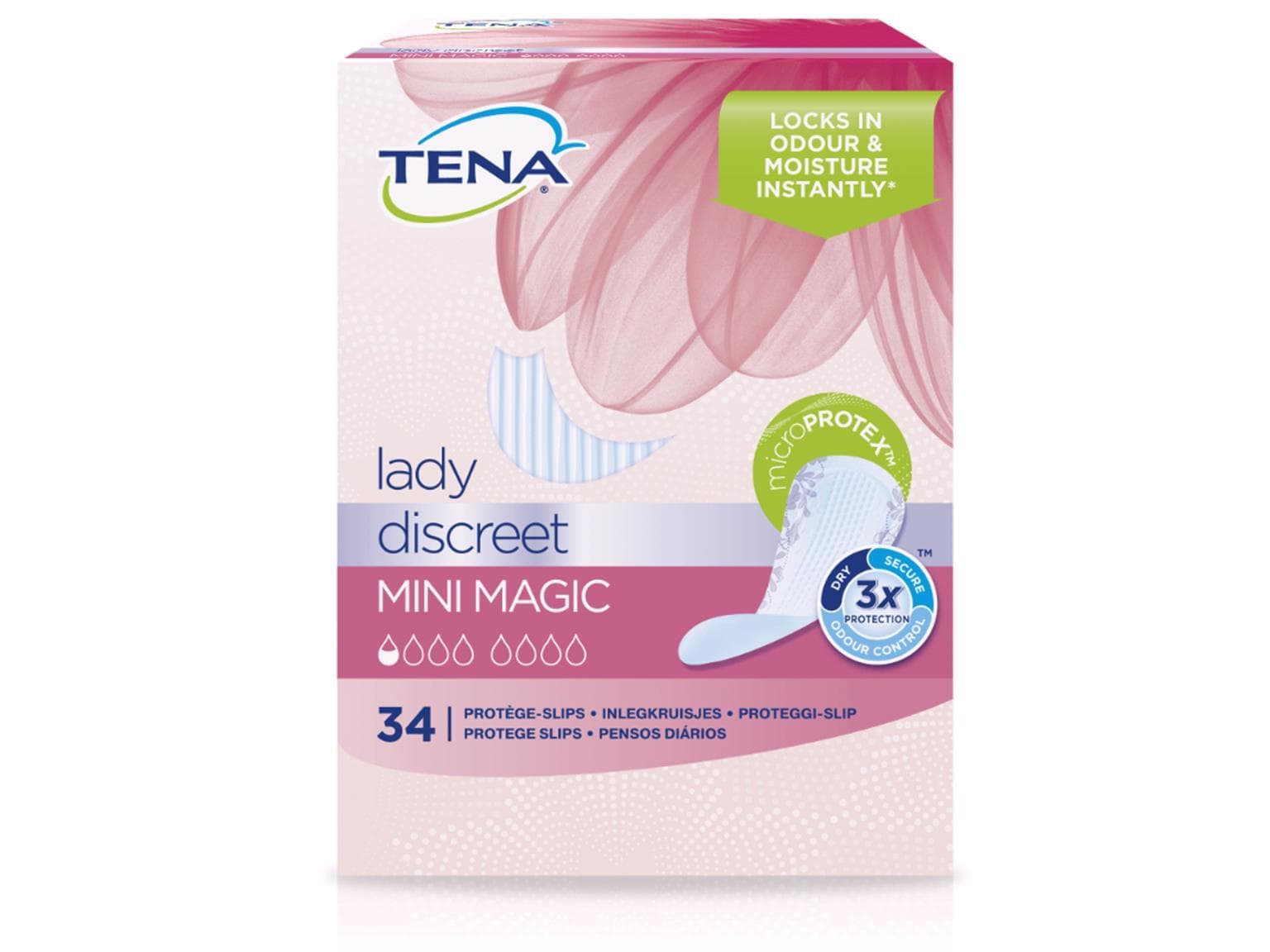 Tena Lady Discreet Mini Magic, für Frauen mit sehr leichter Blasenschwäche