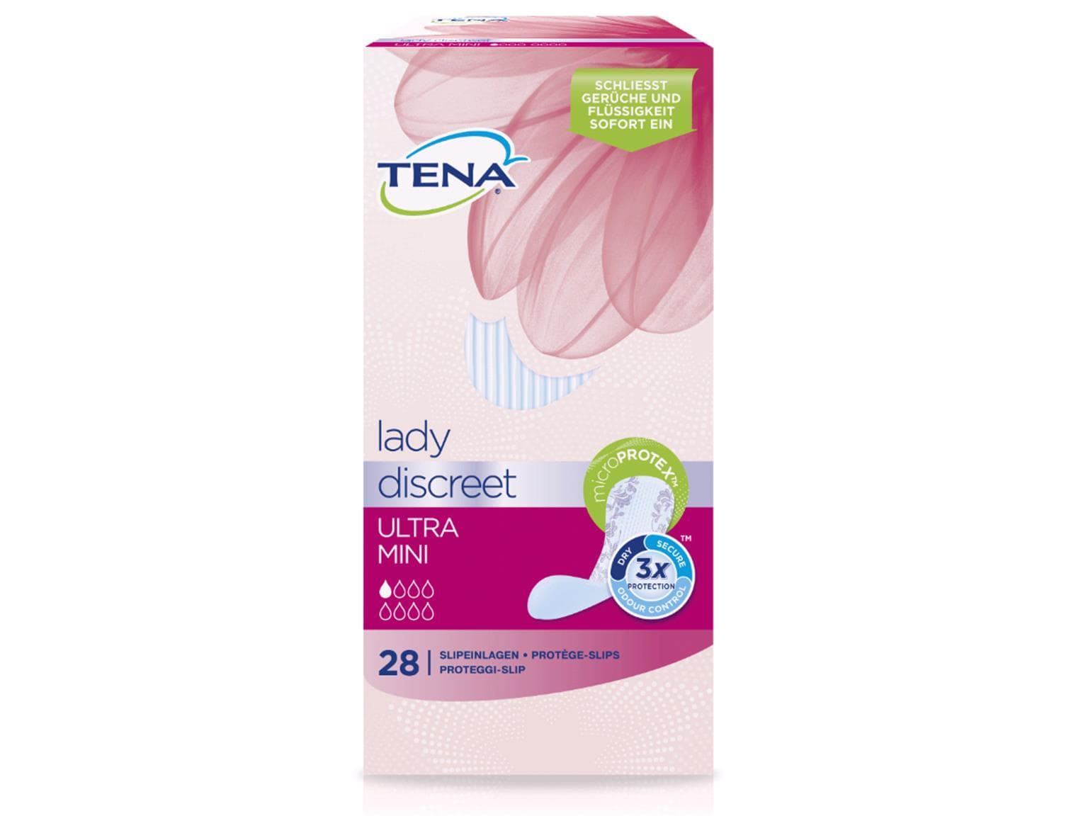 Tena Lady Discreet Ultra Mini, für Frauen mit sehr leichter Blasenschwäche
