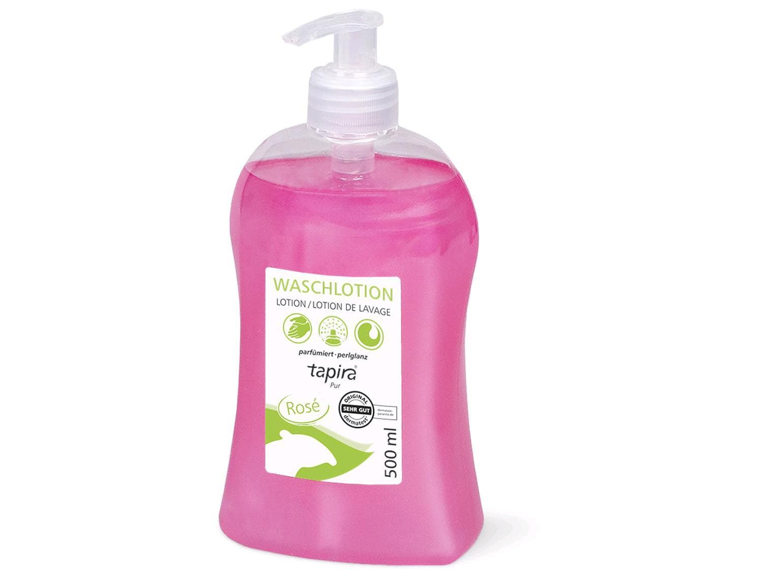 Seifencreme rosé, mit Dispenser 500 ml, hautmild, ausgezeichnete Waschkraft,