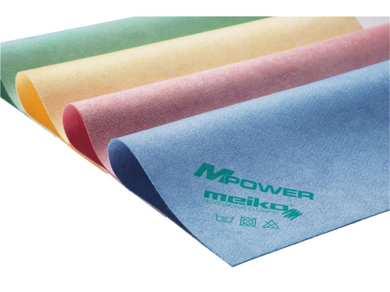 MPower Microfasertücher, PU-beschichtet, gelb, 40 x 40 cm "Ledertuch", streifen-