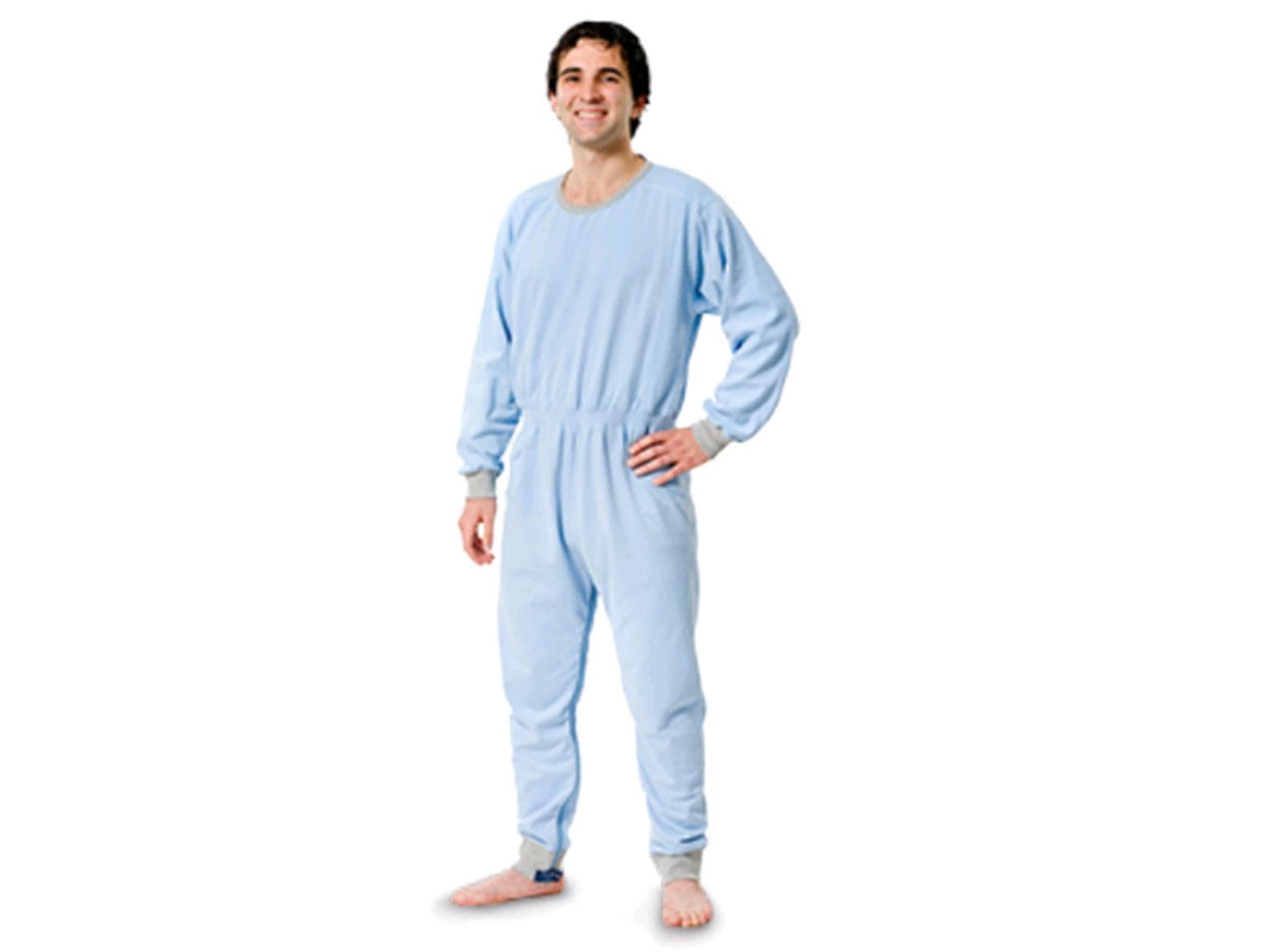 NIGHTIES LANG, Overall Langarm/Bein, Grösse XL, hellblau