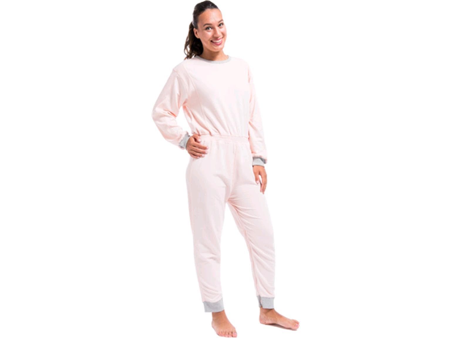NIGHTIES LANG, Overall Langarm/Bein, Grösse M, rosa
