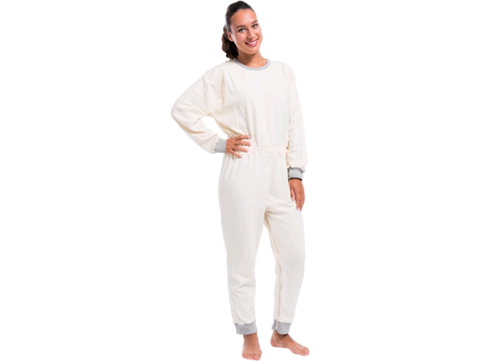 NIGHTIES LANG, Overall Langarm/Bein, Grösse L, gelb