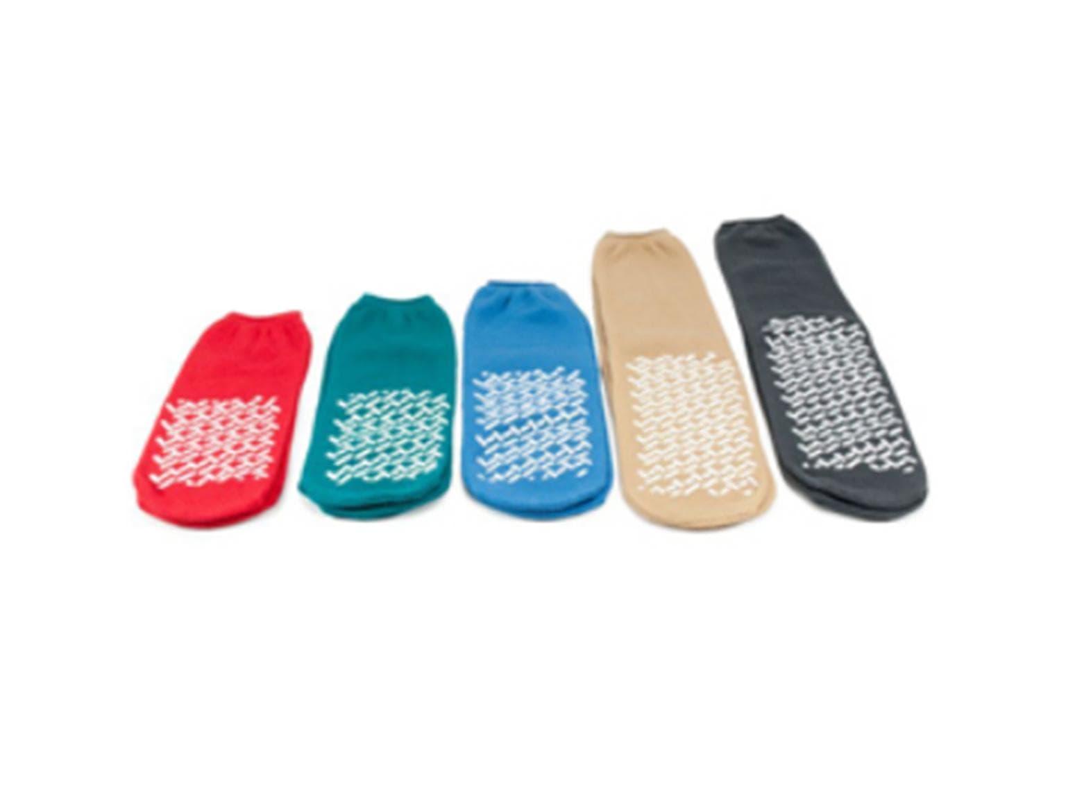 Antirutsch-Socken aus 100% PES Grösse XXL, 2-seitig beschichtet, grau