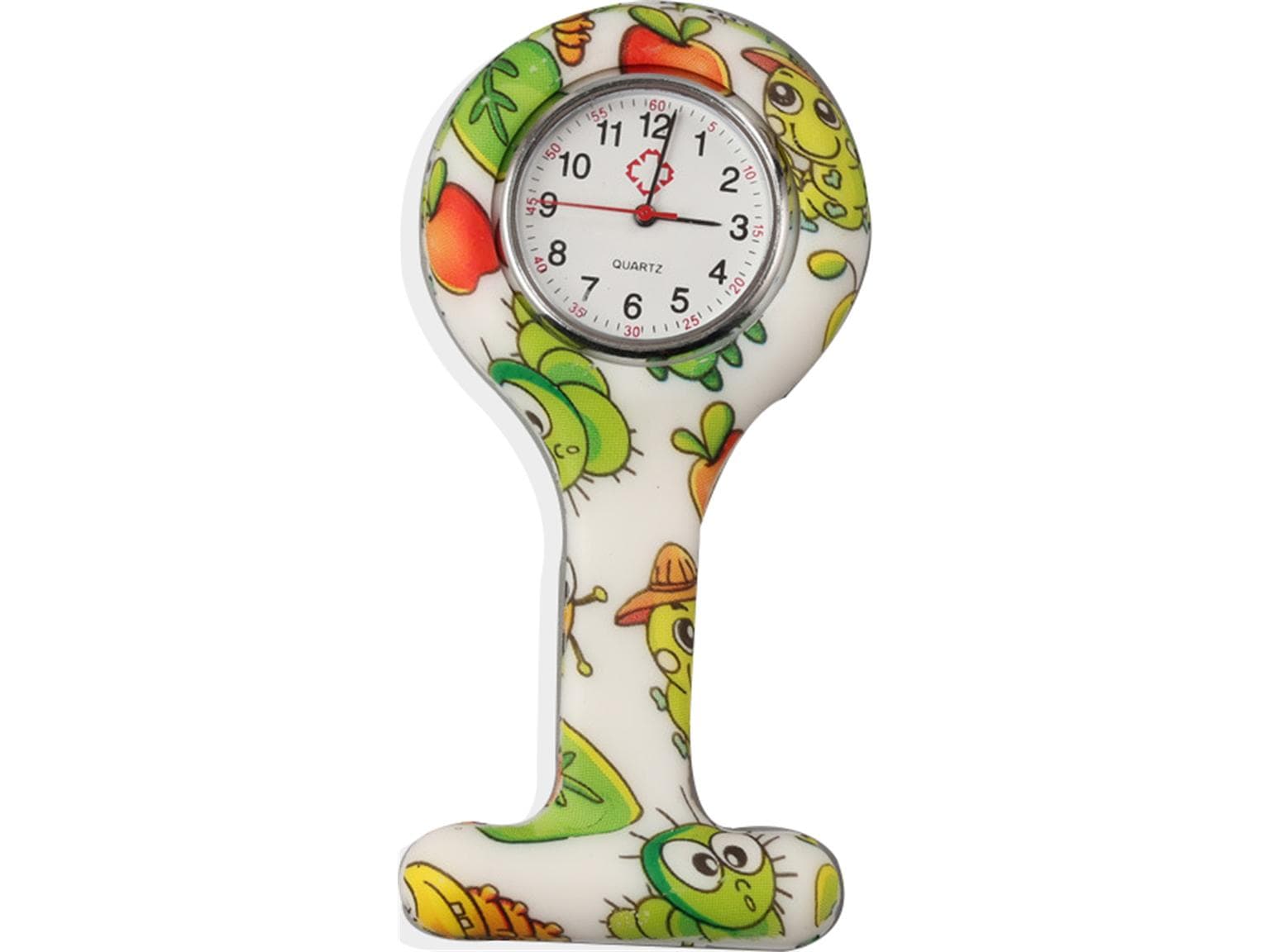 Schwesternuhr, Silikon, "Playtime" ø 4 cm, 8 cm lang