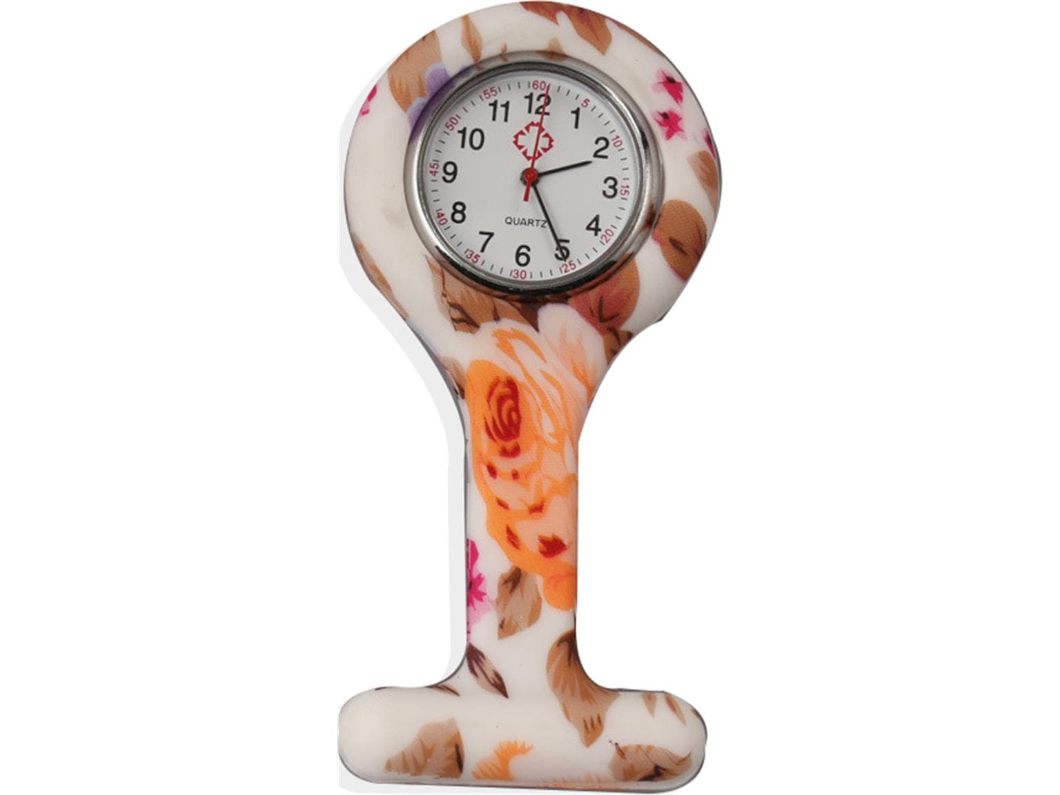 Schwesternuhr, Silikon, "Her" ø 4 cm, 8 cm lang