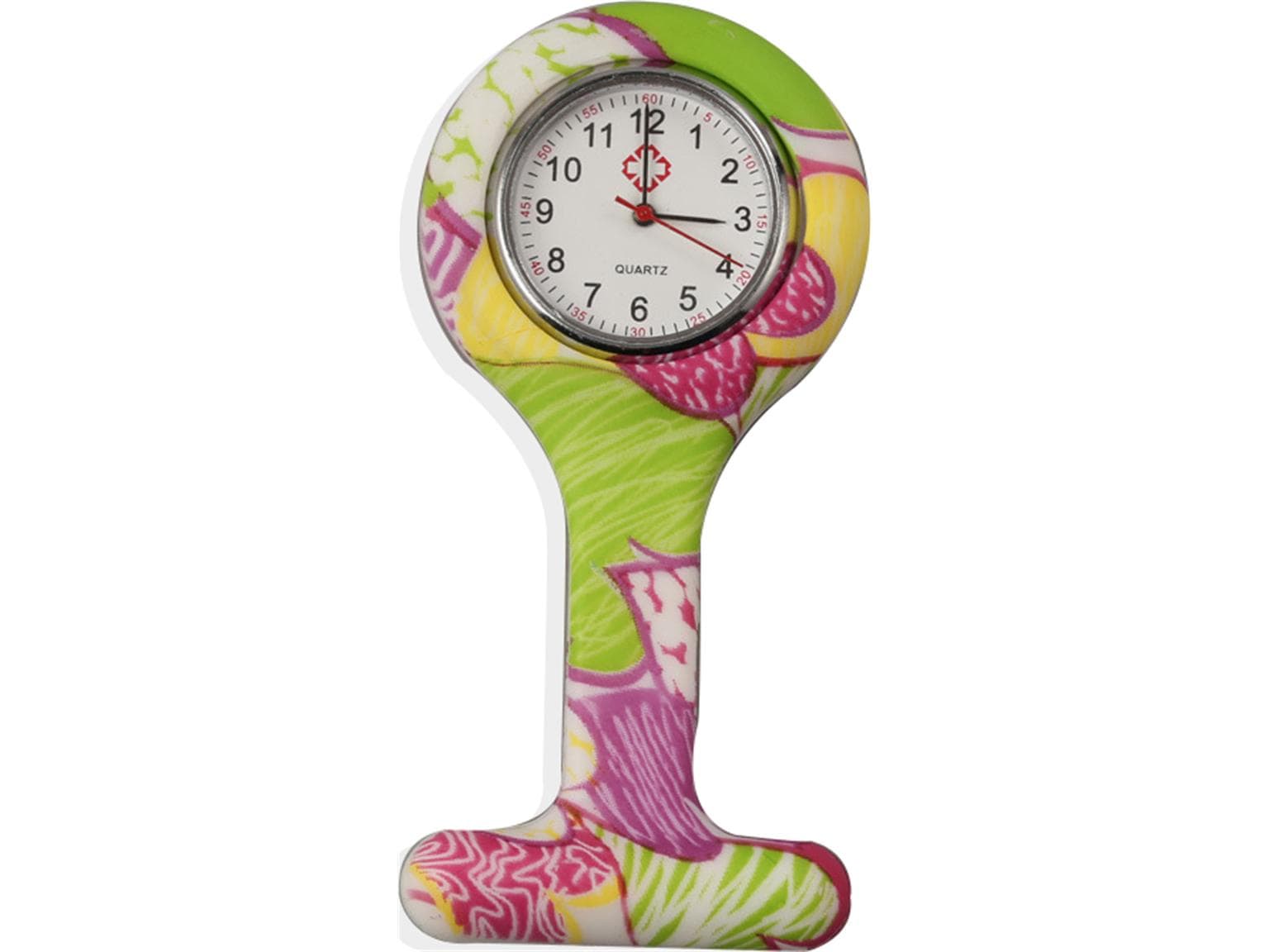 Schwesternuhr, Silikon, "Joy" ø 4 cm, 8 cm lang