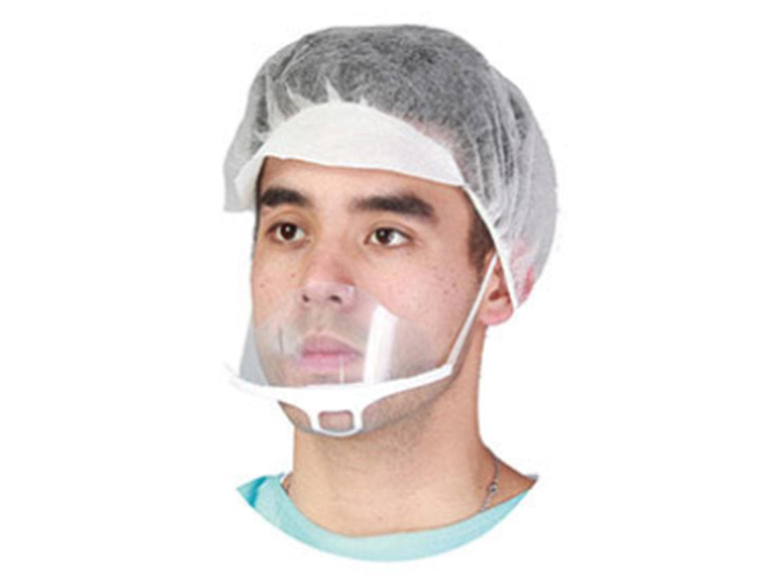 Spuckmaske aus Kunststoff transparent Anti-Beschlag, 13.6 x 6.5 cm