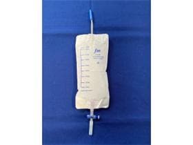 Urin-/Sekret-Bettbeutel 750 ml mit Rücklaufventil