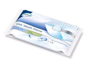 TENA Wet Wash Glove Waschhandschuhe, mild parfümiert, 45 x 5 Stück