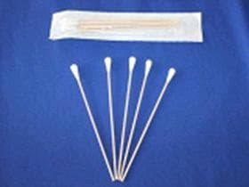 Holzstäbchen 15 cm, mit Wattekopf steril, medium ø 7-8 mm