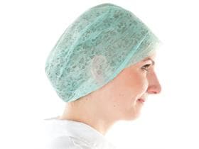 Schwesternhauben, Viskose-Keyback, Einheitsgrösse, grün, in Spenderbox,