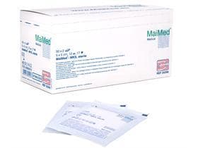 Mull-Schlitzkompressen, 5 x 5 cm, 17 Fäden, steril, 100% BW, 12-lg