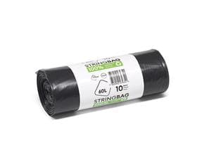 Abfallsäcke Budget 60Lt Recycling 300/270 x 1'000 mm, mit Verschlussband