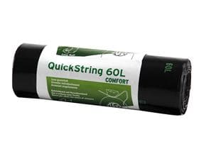 Abfallsäcke 60Lt. schwarz OKS 280/275 x 970 mm, mit Verschlussband