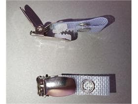 Metallclip Fingernagelform für JoJo Kittelflaschenhalterung