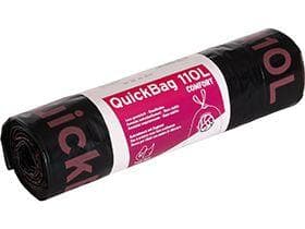 Abfallsäcke Quick-Bag 110 Lt. OKS,Recy. 730 x 1030 + 60 mm, Zugband 56µ, einzel,