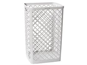 Katrin Abfallkorb 40 Liter, Kunststoff, weiss, inklusive Wandhalterung