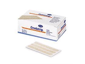 Wundnahtstreifen, Omnistrip 6 x 38 mm, aus hautfarbenem Vliesstoff