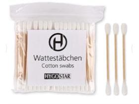 Wattestäbchen, Holz/Baumwolle