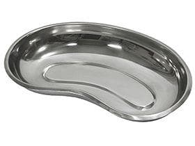 Nierenschale aus Edelstahl, glänzend, 250mm lang, 40mm tief, sterilisierbar,