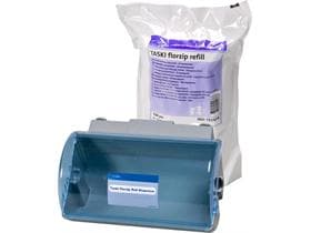 TASKI florzipBox 65, Einweg-Feuchtwisch- tücher (getränkt), Dispenser inkl. 1 Rl.