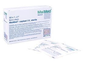 Kanülenfixierung, caplast I.V. steril 8 x 6 cm, einzeln eingesiegelt