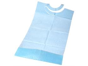 Schutzservietten 38 x 70 cm, mit Tasche 3-lagig, blau, mit PE-Folie innen