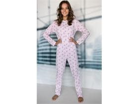 Patientenoverall Damen, rosa, Grösse S, Langärmig, 2 Reissverschlüsse