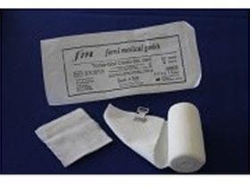 Dauerelastische Langzugbinden, rohweiss, 2 Verbandsklammern, 10 cm x 5 m