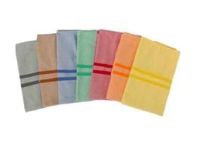 Laundries, Wäschesäcke aus Polyester vollfarbig braun,2 Streifen, 57.5x 85 cm