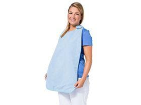 WIBBIES GOUDA, Schutzserviette blau, 47.5 x 69 cm, mit Klettverschluss