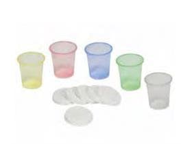 Medikamenten Becher, blau wiederverwendbar