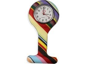 Schwesternuhr, Silikon, "Lines" ø 4 cm, 8 cm lang